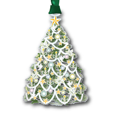 White Xmas Tree Ornament