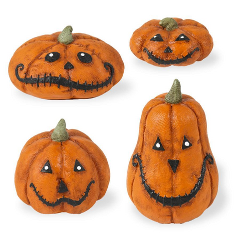 Small Halloween Pumpkin w/Faces (4 Variants)