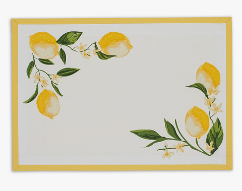 Lemon Bliss Printed Placemat