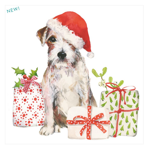 "Christmas Pup" Cocktail Napkins