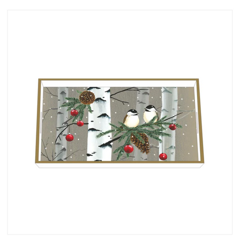 "Birch & Birds" Wood Vanity Tray