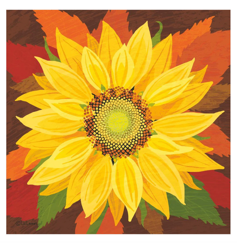 "October Sunflower" Lunch napkin