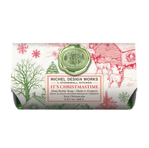 "It's Christmastime" Large Bath Soap Bar