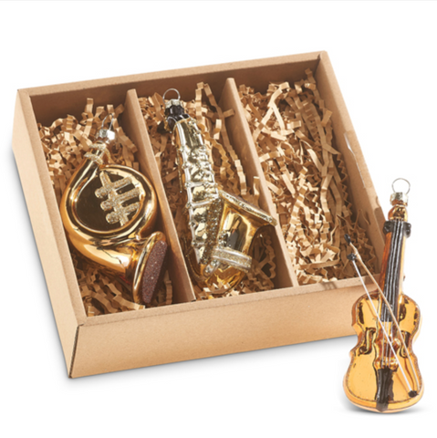 Box of Musical Instrument Ornaments