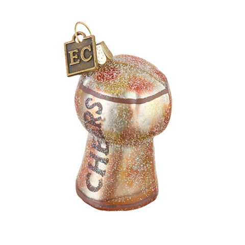 EC 2.25" Cheers Cork Ornament