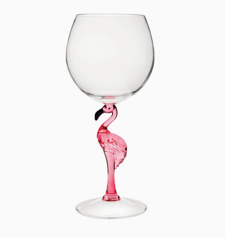 Flamingo, 20oz Acrylic Plastic Wine Glass