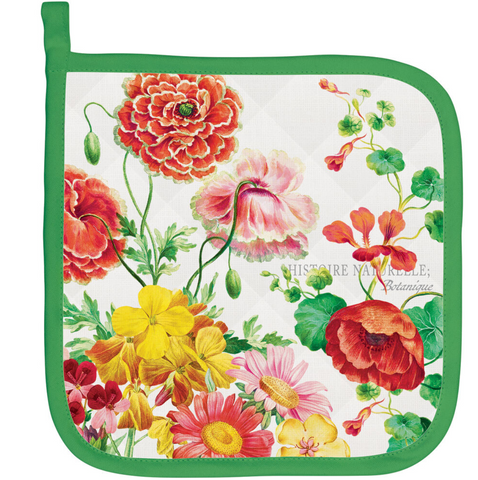 Poppies and Posies Potholder