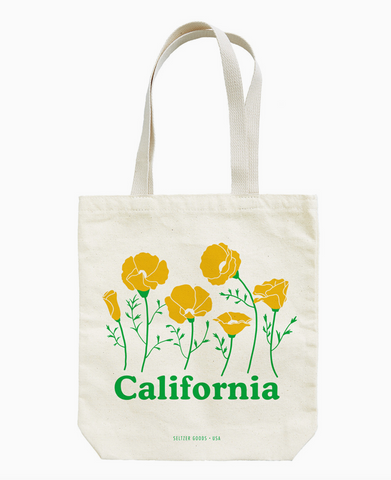 CA Poppies Tote Bag