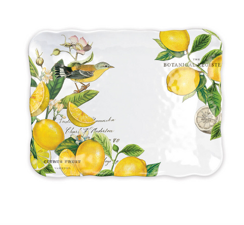 Lemon Basil Melamine Cookie Tray
