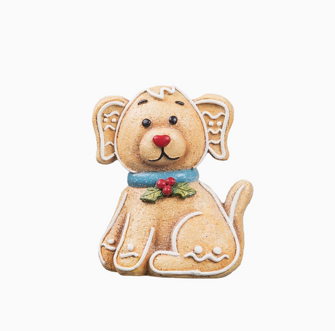 Dog Gingerbread Decorative Figurine