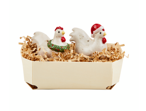 Chicken Christmas Salt & Pepper Set