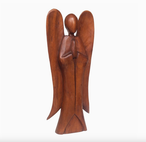 Natural Acacia Wood Angel
