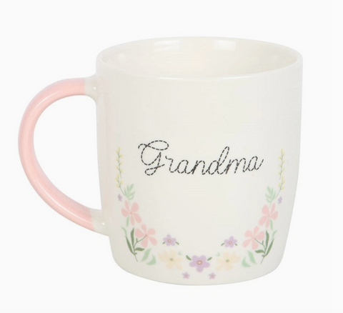 Grandma Pastel Floral Mug
