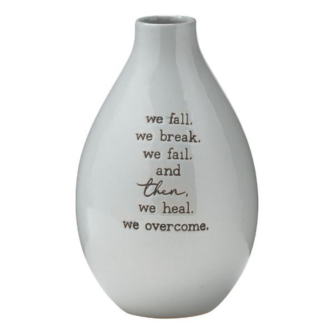We Heal & We Overcome Bud Vase