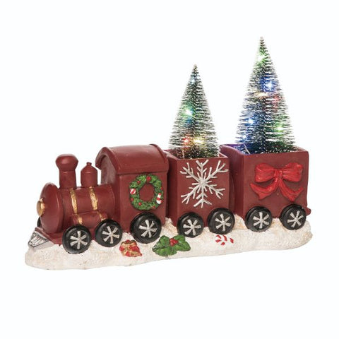 Light Up Christmas Train w/ Trees