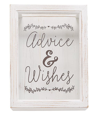 Advice Wishes Keepsake Box