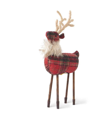 Red Plaid Reindeer
