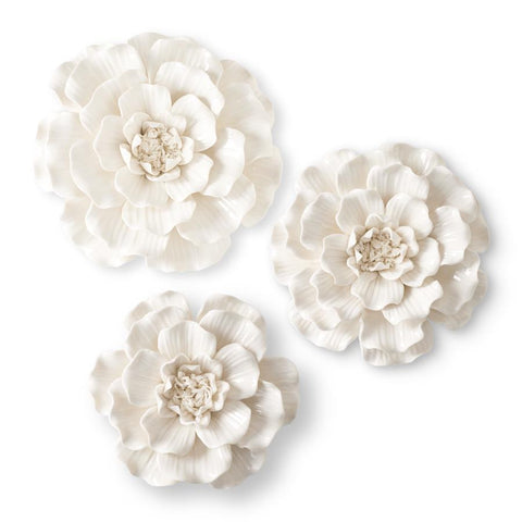 Glossy Ceramic White Flower