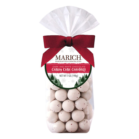 Dark and White Chocolate Candy Cane Caramels
