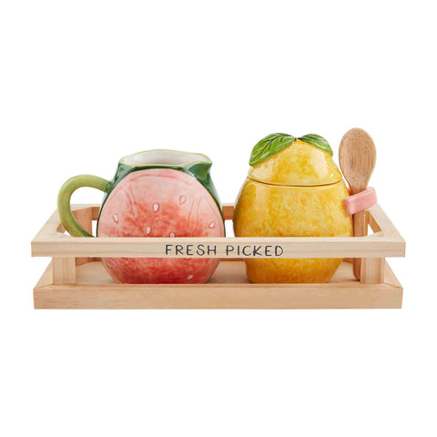 Fruit Cream and Sugar Set