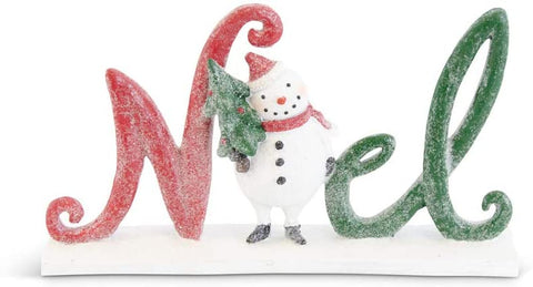 Glittered Resin Noel Sign