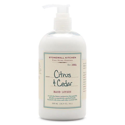 Citrus & Cedar Hand Lotion