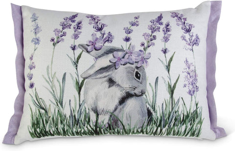 Lavender and Bunny Pillow (2 Variants)