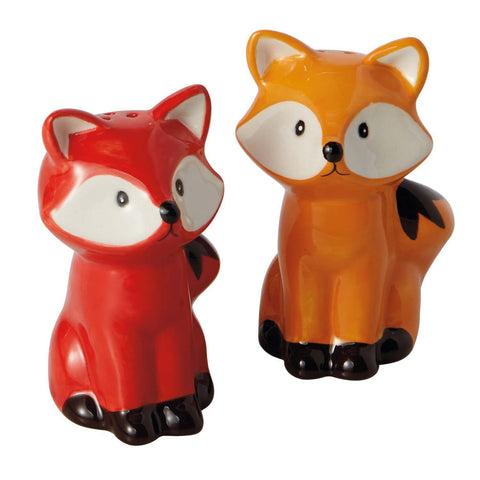 Fox Ceramic Salt & Pepper Shakers