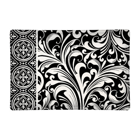 Black Florentine Glass Soap Dish