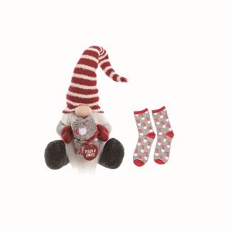 Plush Gnome with Socks
