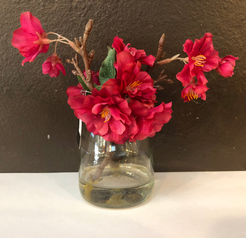 Fuchsia in Glass Jar