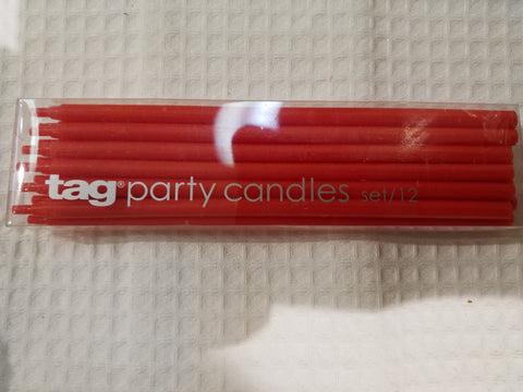 Long Red Candles