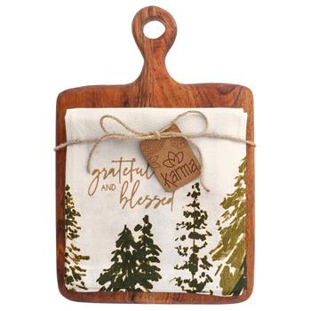 Cutting Board W/ Tea Towel
