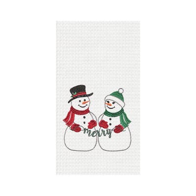 Merry Snowmen Kitchen Towel