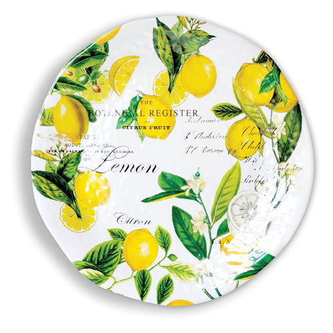 Lemon Basil Large Round Platter