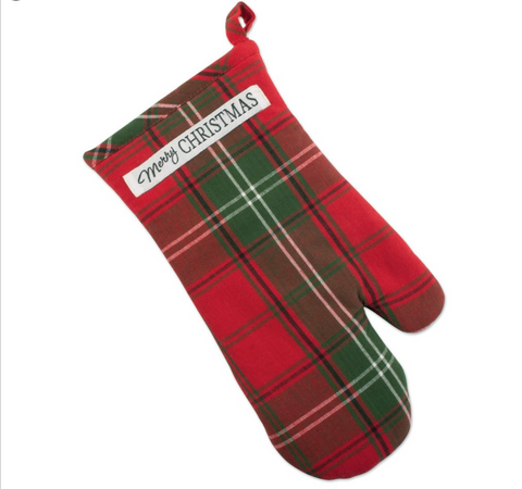 Vintage Tartan Oven Mit