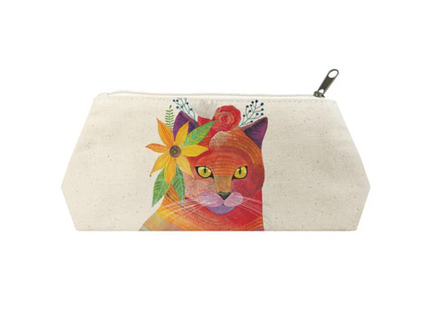 Mandarine Canvas Cosmetics Bag