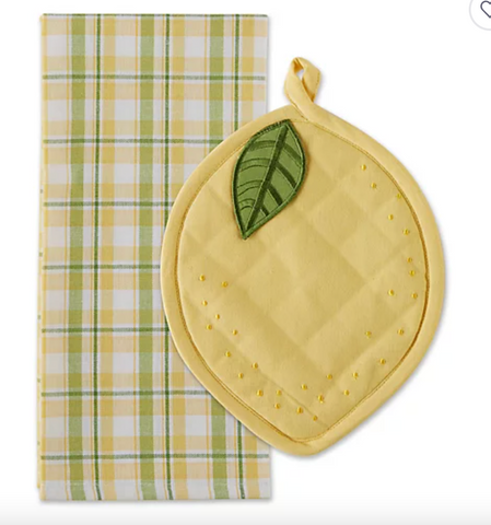 Lemon Potholder Gift Set