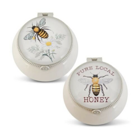 Porcelain Bee Trinket Box