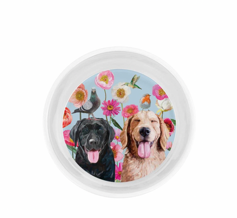 "Dogs and Birds" Pet Bowl