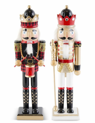 Wooden Nutcracker w/ Crowns (2 Variants)