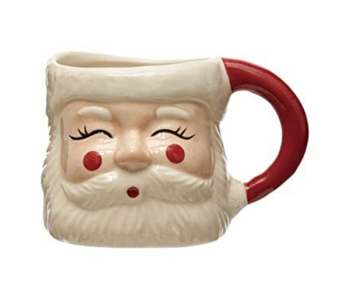 Blushing Santa Face Mug