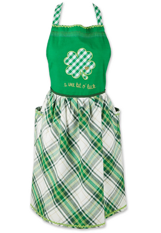 Lucky Clover Embellished Apron