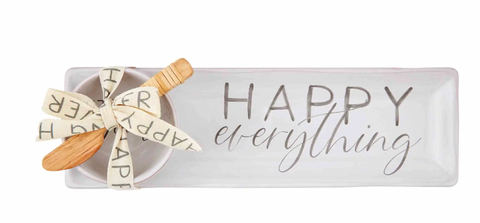 Happy Everything Tray and Dip Dish Set