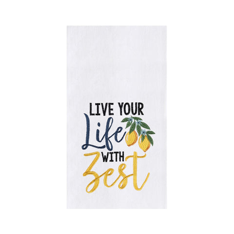 Life With Zest Flour Sack Towel