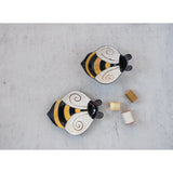 Hand-Painted Stoneware Bee Plate