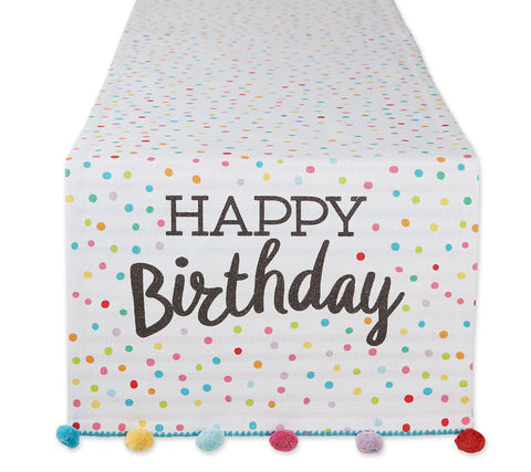 "Happy Birthday" Table Runner