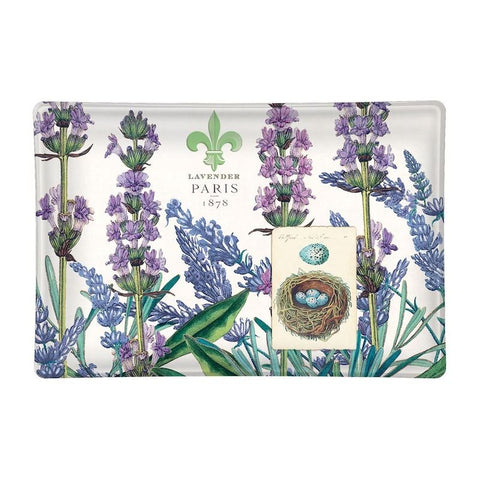 Lavender Rosemary Glass Soap Dish