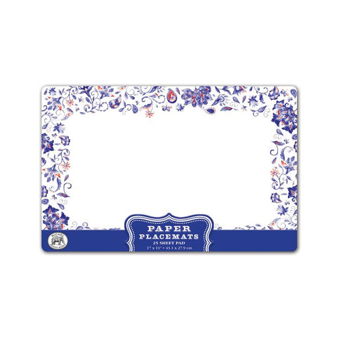 Paisley & Plaid Paper Placemats