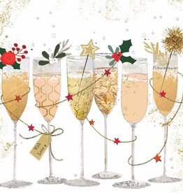 "Champagne Glasses" Cocktail Napkins
